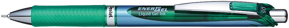 Ручка гелевая Pentel EnerGel BLN75, зеленая