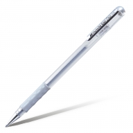 Ручка гелевая Pentel Hybrid Gel Grip 0,8мм K118 - Ручка гелевая Pentel Hybrid Gel Grip 0,8мм серебряная