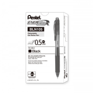 Ручка гелевая Pentel EnerGel-X 0,5мм BLN105 - Ручка гелевая Pentel EnerGel-X BLN105 0,5мм черная, упаковка из 12 штук