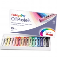 Пастель масляная Pentel Arts Oil Pastels картонная упаковка 16 мелков - Пастель масляная Pentel Arts Oil Pastels картонная упаковка 16 мелков PHN-16