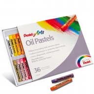 Пастель масляная Pentel Arts Oil Pastels картонная упаковка 36 мелков - Пастель масляная Pentel Arts Oil Pastels картонная упаковка 36 мелков PHN-36