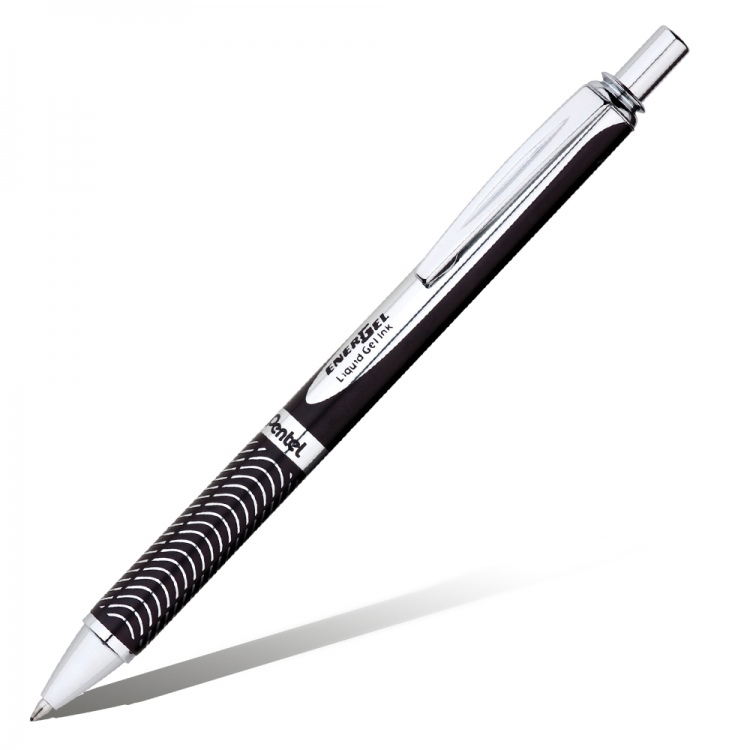 Ручка гелевая Pentel Sterling EnerGel BL407 черный металлик черная 0,7мм Ручка гелевая Pentel Sterling EnerGel черный металлик черная 0,7мм BL407A