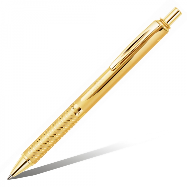 Ручка гелевая Pentel Sterling EnerGel BL407 золотой металлик черная 0,7мм Ручка гелевая Pentel Sterling EnerGel золотой металлик черная 0,7мм BL407X