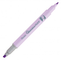 Текстовыделитель двусторонний Pentel Illumina Flex 1-3,5мм пастельный фиолетовый SLW11P
