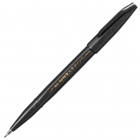 Фломастер-кисть Pentel Fudemoji Brush Sign Pen XSES15 Extra Fine