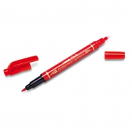 Маркер перманентный двусторонний Pentel Pen Twin Tip N75W 0,6/1,2мм - Маркер двусторонний PENTEL PEN TWIN TIP красный 0,6/1,2мм N75W-B