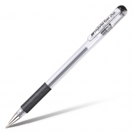 Комплект ручка гелевая Pentel Hybrid Gel Grip K116 черная 0,6мм + сменный стержень KF6 - Ручка гелевая Pentel Hybrid Gel Grip K116-A 0,6мм черная