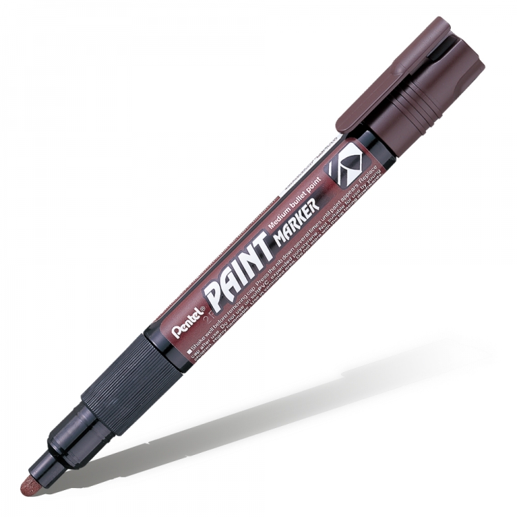 Маркер перманентный Pentel Paint MMP20-E 4,6мм овальный коричневый Маркер перманентный Pentel Paint MMP20-E 4,6мм овальный коричневый