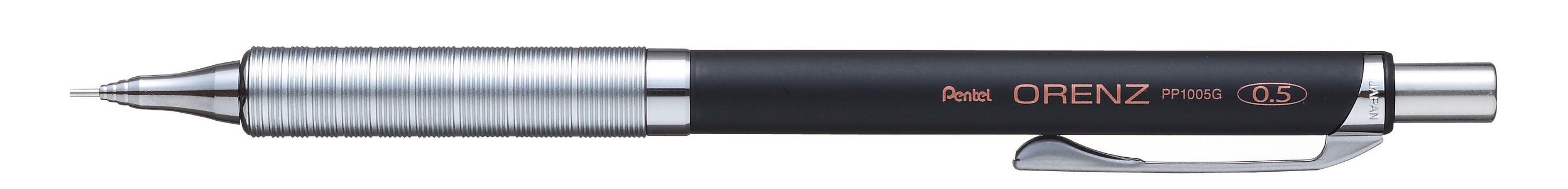 Карандаш механический Pentel Orenz Metal Grip черный корпус 0,5мм XPP1005G-AX