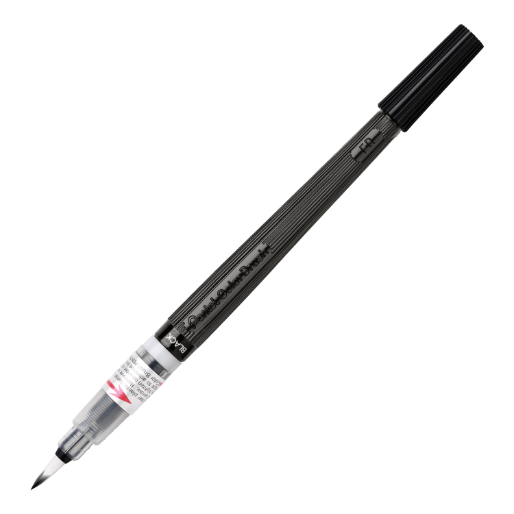 Кисть с краской Pentel Colour Brush XGFL-101 черная