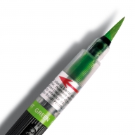 Кисть с краской Pentel Colour Brush XGFL-104 зеленая - Кисть с краской Pentel Colour Brush XGFL-104 зеленая