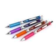Набор гелевых ручек Pentel EnerGel BL77 4 цвета (оранжевый, розовый, голубой и фиолетовый) 0,7мм - Набор гелевых ручек Pentel EnerGel BL77 4 цвета (оранжевый, розовый, голубой и фиолетовый) 0,7мм