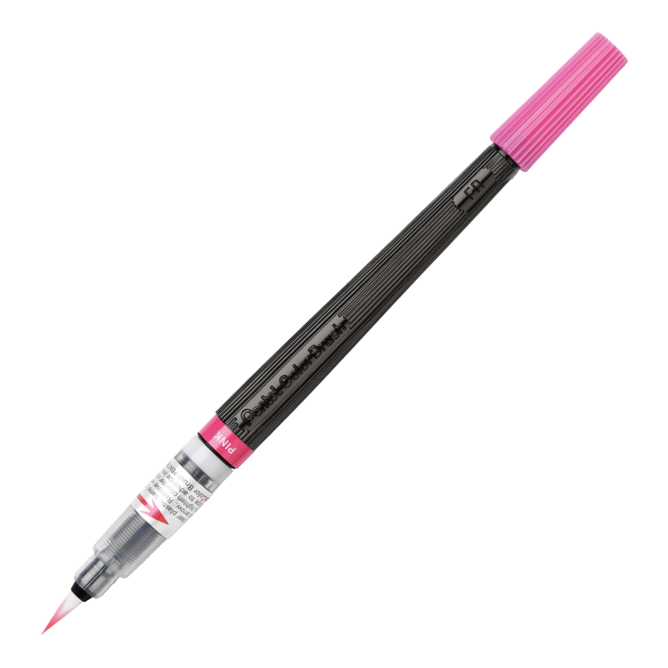 Кисть с краской Pentel Colour Brush XGFL-109 розовая