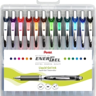 Набор гелевых ручек Pentel EnerGel BL77 12 цветов 0,7мм - Набор гелевых ручек Pentel EnerGel BL77 12 цветов 0,7мм