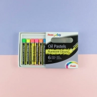 Пастель масляная Pentel Arts Oil Pastels флуоресцентные цвета 6 мелков - Пастель масляная Pentel Arts Oil Pastels флуоресцентные цвета 6 мелков PHN-F6