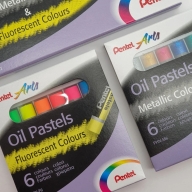 Пастель масляная Pentel Arts Oil Pastels флуоресцентные цвета 6 мелков - Пастель масляная Pentel Arts Oil Pastels флуоресцентные цвета 6 мелков
