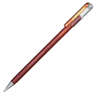 Набор гелевых ручек Pentel Hybrid Dual Metallic K110-4COL хамелеон 4 цвета 1мм - Ручка гелевая Pentel Hybrid Dual Metallic K110-DFX оранжевый + желтый металлик 1мм