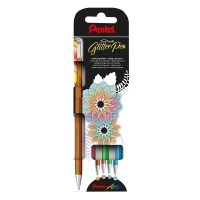 Набор гелевых ручек Pentel Hybrid Dual Metallic K110-4DM хамелеон 4 цвета 1мм