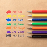 Набор гелевых ручек Pentel Mattehop Original K110V матовые чернила 7 цветов 1мм - Набор гелевых ручек Pentel Mattehop Original K110V матовые чернила 7 цветов 1мм