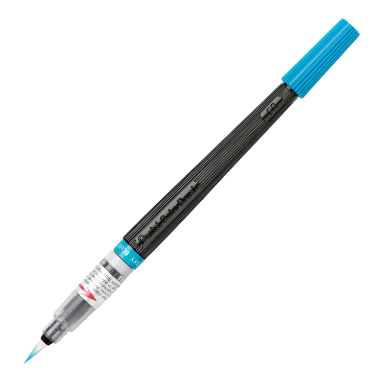 Кисть с краской Pentel Colour Brush XGFL-110 голубая