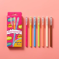 Набор гелевых ручек Pentel Mattehop Sweet K110V матовые чернила 7 цветов 1мм - Набор гелевых ручек Pentel Mattehop Sweet K110V матовые чернила 7 цветов 1мм