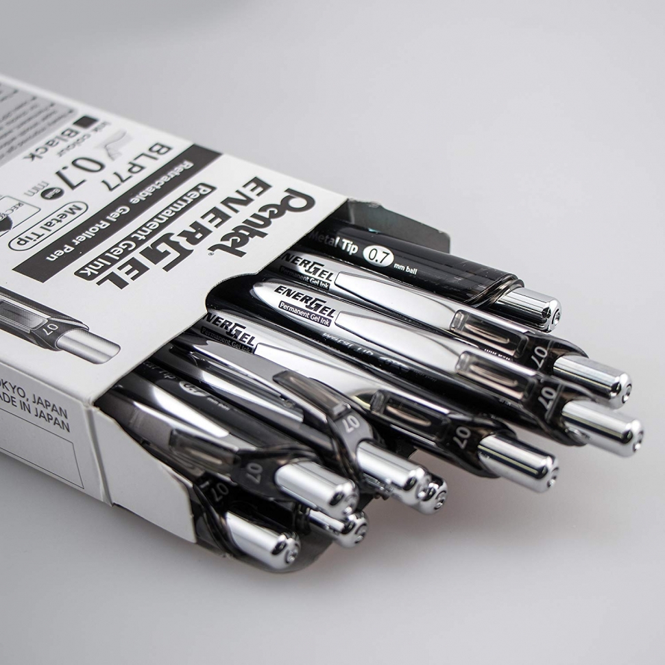 Ручка гелевая Pentel EnerGel Permanent BLP77 0,7мм - 275 руб.