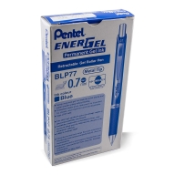 Ручка гелевая Pentel EnerGel Permanent BLP77 0,7мм - Ручка гелевая Pentel EnerGel Permanent BLP77 0,7мм синяя, упаковка из 12 штук