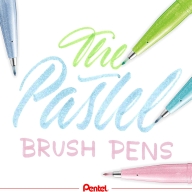 Набор кистей Pentel Brush Sign Pen Pastel SES15P 4 цвета - Набор кистей Pentel Brush Sign Pen Pastel SES15P 4 цвета