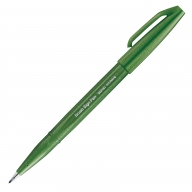 Кисть Pentel Brush Sign Pen SES15С - Кисть Pentel Brush Sign Pen SES15C-D2 оливковый