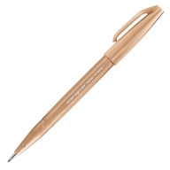Кисть Pentel Brush Sign Pen SES15С - Кисть Pentel Brush Sign Pen SES15C-E2 светло-коричневый