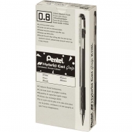 Ручка гелевая Pentel Hybrid Gel Grip 0,8мм K118 - Ручка гелевая Pentel Hybrid Gel Grip 0,8мм