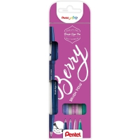 Набор кистей Pentel Brush Sign Pen Berry SES15B 4 цвета