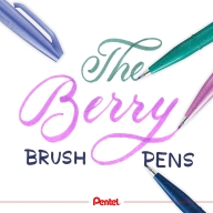 Набор кистей Pentel Brush Sign Pen Berry SES15B 4 цвета - Набор кистей Pentel Brush Sign Pen Berry SES15B 4 цвета