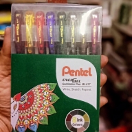 Набор гелевых ручек Pentel EnerGel BL417 8 цветов 0,7мм - Набор гелевых ручек Pentel EnerGel BL417-8M 8 цветов 0,7мм