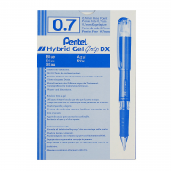 Ручка гелевая Pentel Hybrid Gel Grip DX 0,7мм K227 - Ручка гелевая Pentel Hybrid Gel Grip DX синяя 0,7мм K227 упаковка из 12 штук