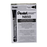 Маркер перманентный Pentel N850 4,2мм овальный - Маркер перманентный Pentel N850 овальный, упаковка из 12 штук