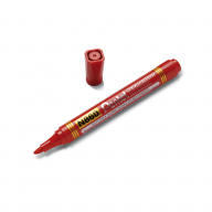 Маркер перманентный Pentel N860 1,8-4,5мм клиновидный - Маркер перманентный Pentel N860 клиновидный красный