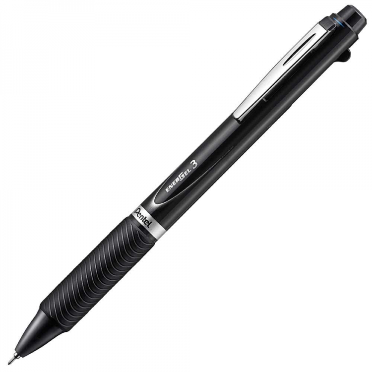 Ручка гелевая Pentel EnerGel 3 3-х цветная автоматическая 0,5мм
