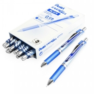 Ручка гелевая Pentel EnerGel BLN75 0,5мм - Ручка гелевая Pentel EnerGel BLN75-C 0,5мм синяя, упаковка из 12 штук