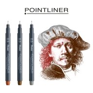 Линер Pentel PointLiner S20P серый 0,5мм - Линер Pentel PointLiner S20P серый 0,5мм