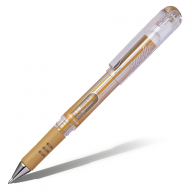 Ручка гелевая Pentel Hybrid Gel Grip DX золотая 1мм K230-Х - Ручка гелевая Pentel Hybrid Gel Grip DX K230-X золотая 1мм