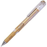 Ручка гелевая Pentel Hybrid Gel Grip DX золотая 1мм K230-Х