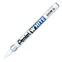 Маркер перманентный Pentel White X100W-S 2мм овальный белый