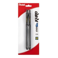 Набор гелевых ручек Pentel EnerGel Soft Touch BL437R1 черные 2 шт 0,7мм