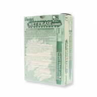 Маркер меловой Pentel Wet Erase Chalk SMW26 2-4мм - Маркер меловой Pentel Wet Erase Chalk 2-4мм SMW26 упаковка из 12 штук
