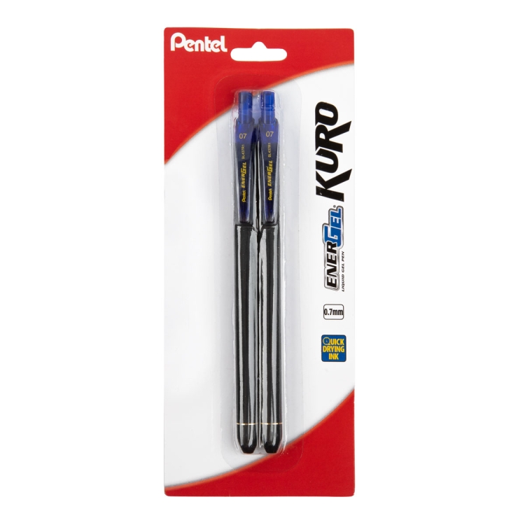 Набор гелевых ручек Pentel EnerGel Soft Touch BL437R1 синие 2 шт 0,7мм