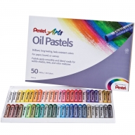 Пастель масляная Pentel Arts Oil Pastels картонная упаковка 50 мелков - Пастель масляная Pentel Arts Oil Pastels картонная упаковка 50 мелков PHN-50
