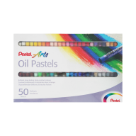Пастель масляная Pentel Arts Oil Pastels картонная упаковка 50 мелков - Пастель масляная Pentel Arts Oil Pastels картонная упаковка 50 мелков PHN-50