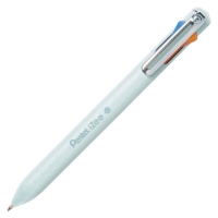 Ручка шариковая Pentel iZee мятный корпус 4-х цветная (голубой+фиолетовый+розовый+оранжевый) 0,7мм