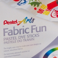 Пастельные мелки Pentel Arts Fabric Fun для ткани картонная упаковка 7 мелков - Пастельные мелки Pentel Arts Fabric Fun для ткани картонная упаковка 7 мелков